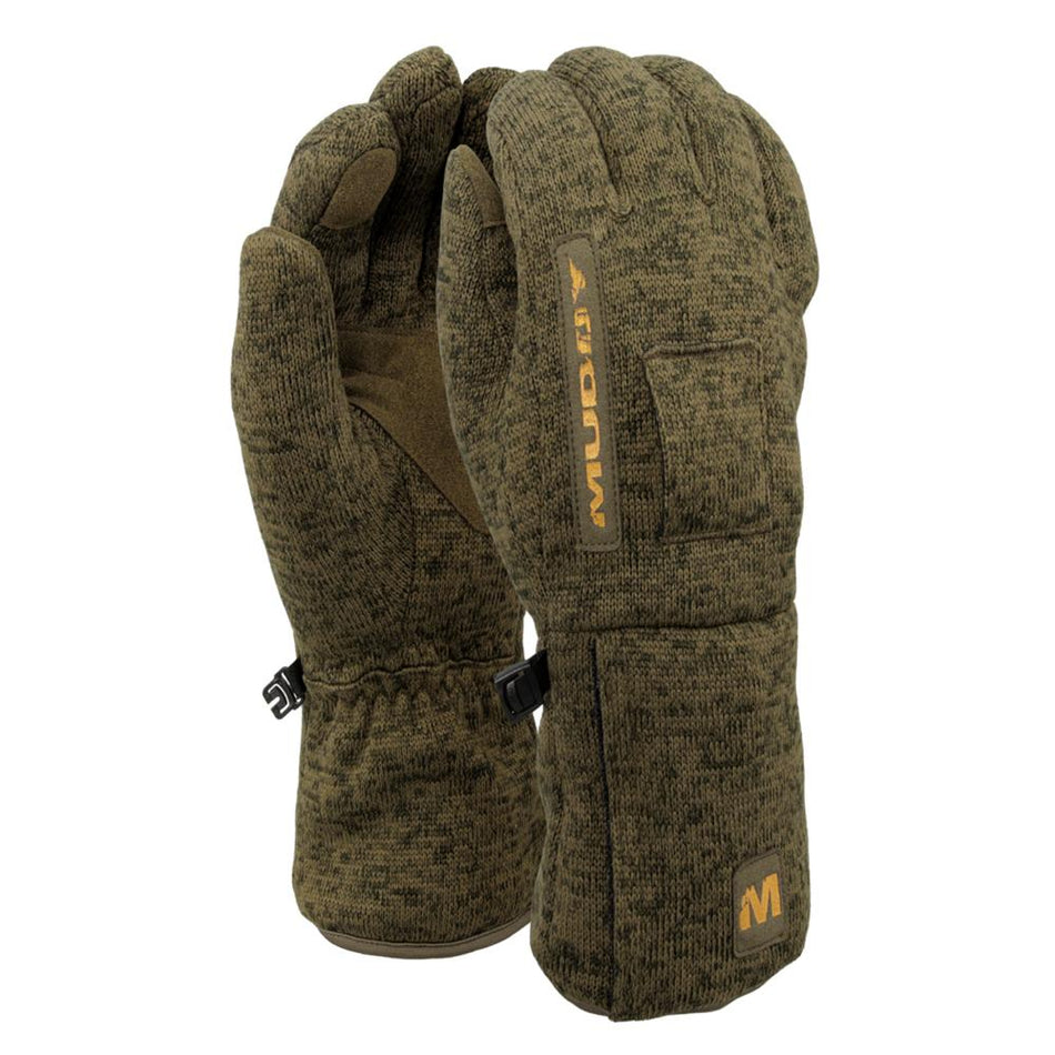 Muddy Nucleus Medium Heated Midweight Gloves Brown Clay with Battery