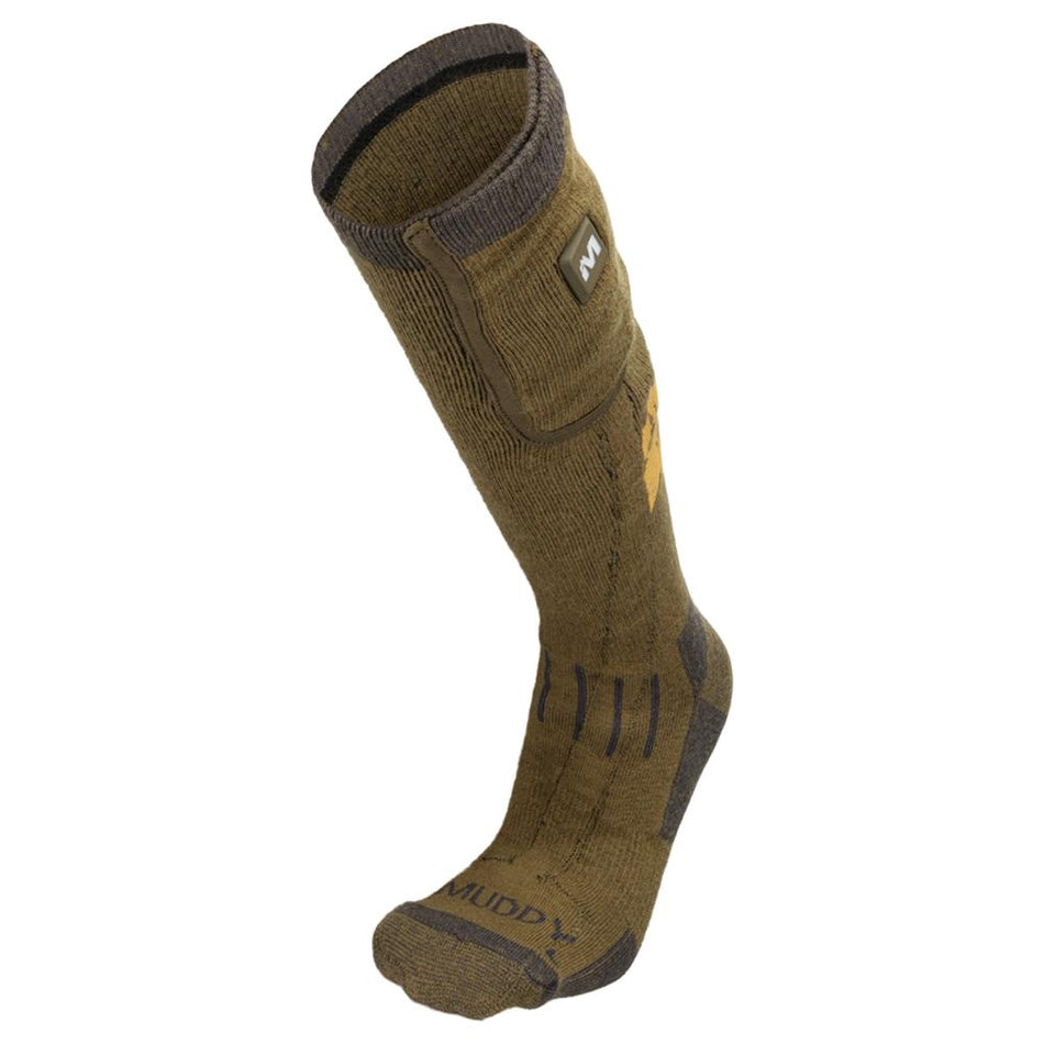 Muddy Nucleus Heated Socks Brown Clay Medium/Large