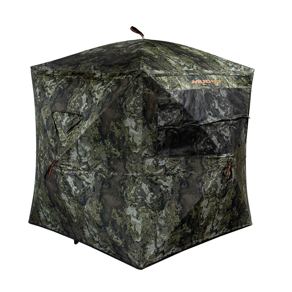 Muddy Infinity Evo Hunting Ground Blind Veil Canyon Grey Pattern