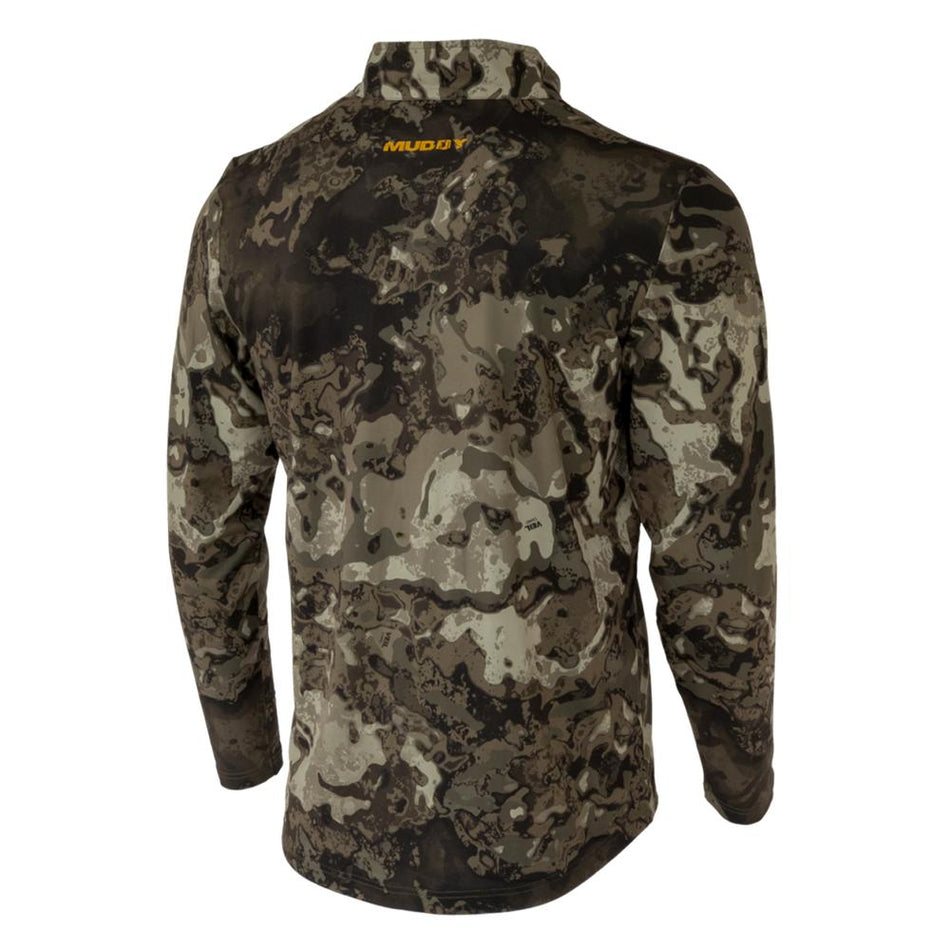 Muddy TR Lightweight Quarter Zip Moisture Wicking Long Sleeve Shirt Veil Canyon Grey XL