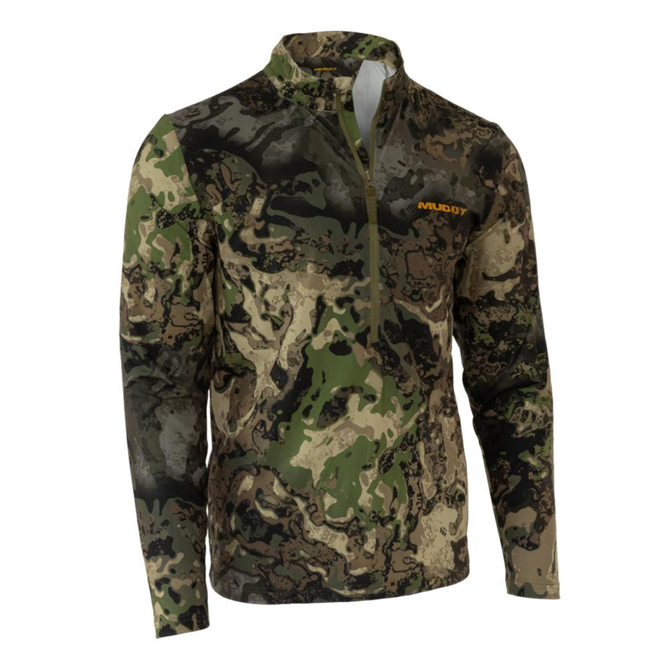 Muddy TR Lightweight 4-Way Stretch Quarter Zip Top Veil Canyon Hybrid 3XL