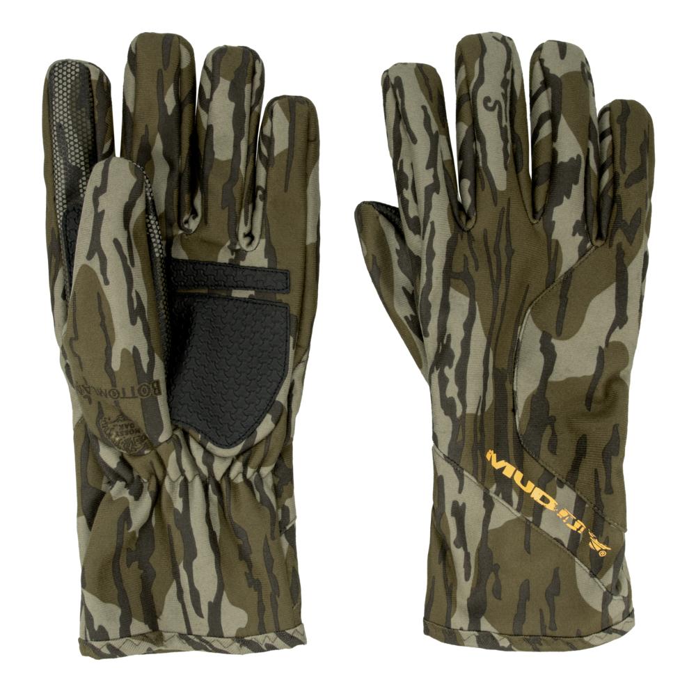 Muddy Windproof Water-Resistant Hunting Gloves Mossy Oak Bottomland XL