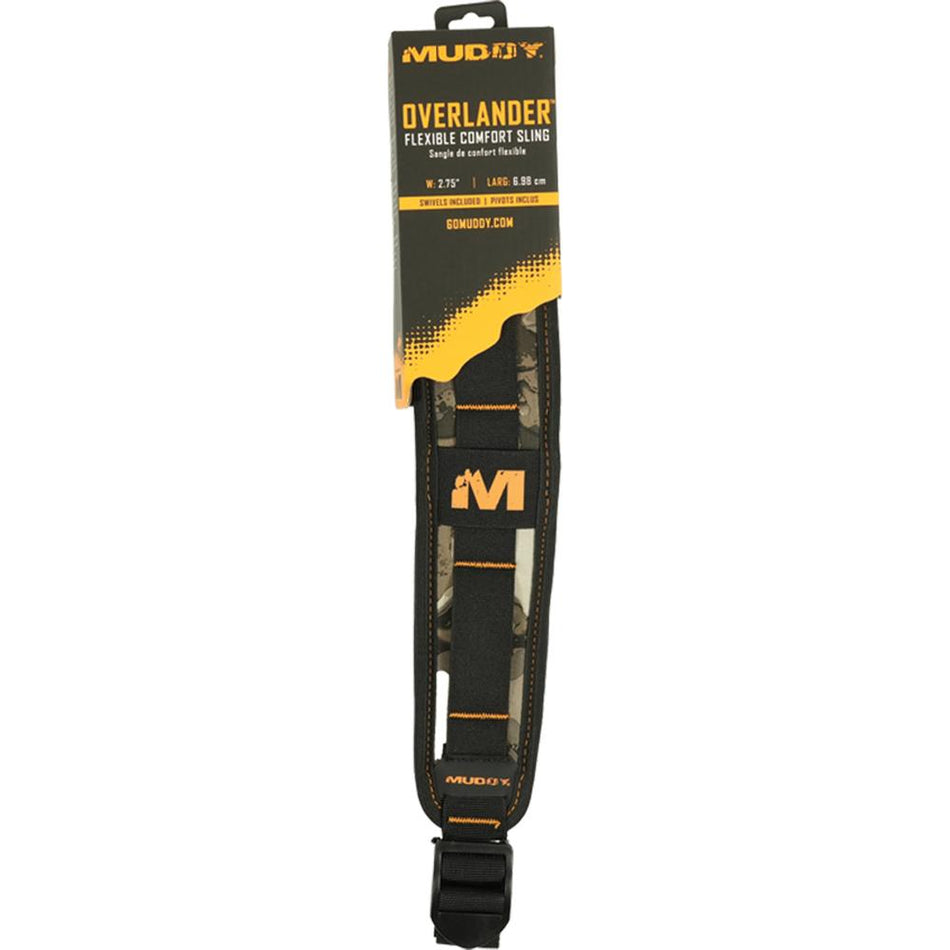 Muddy Overlander Flexible Rifle Sling with Metal QD Swivels - Veil Canyon Grey