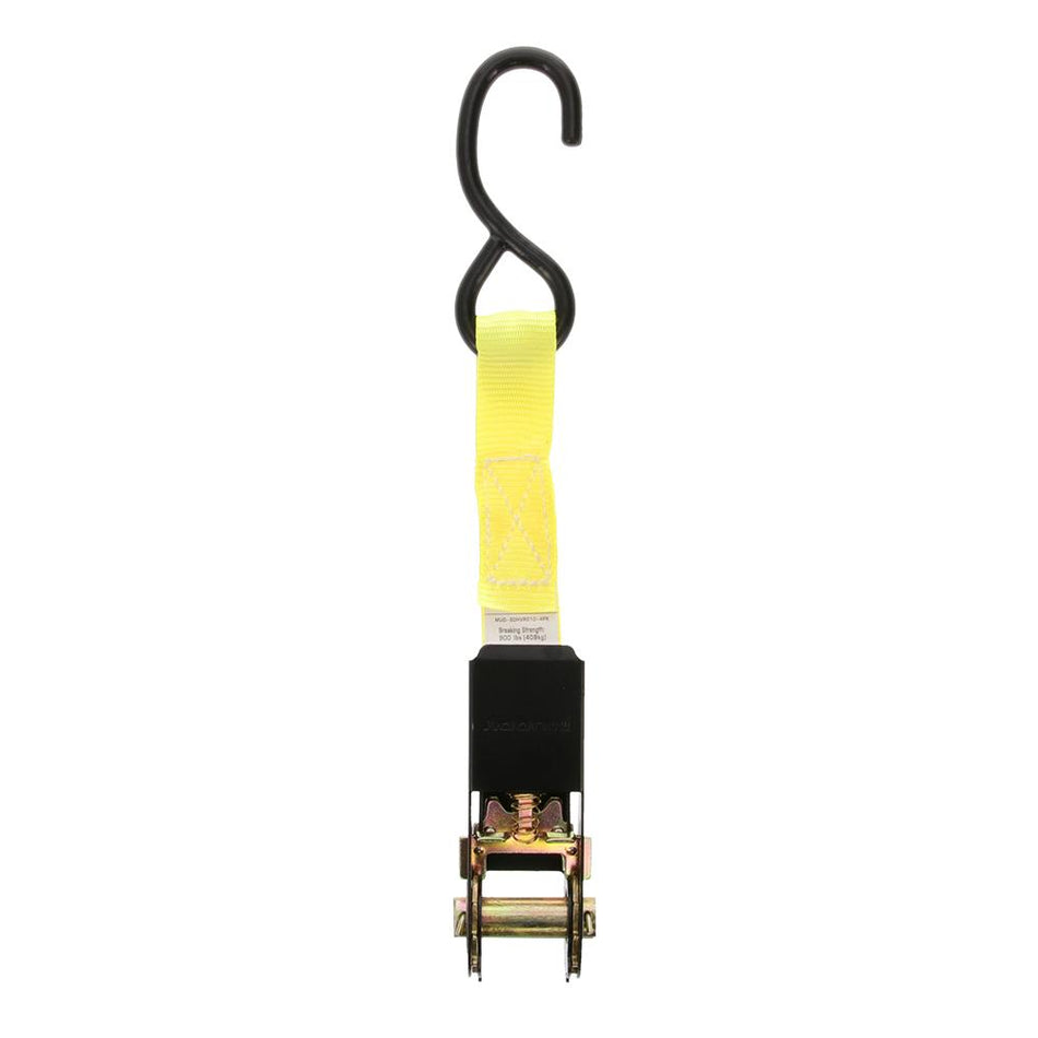 Muddy Heavy-Duty Ratchet Straps 10 ft x 1", High-Vis Yellow 4-Pack