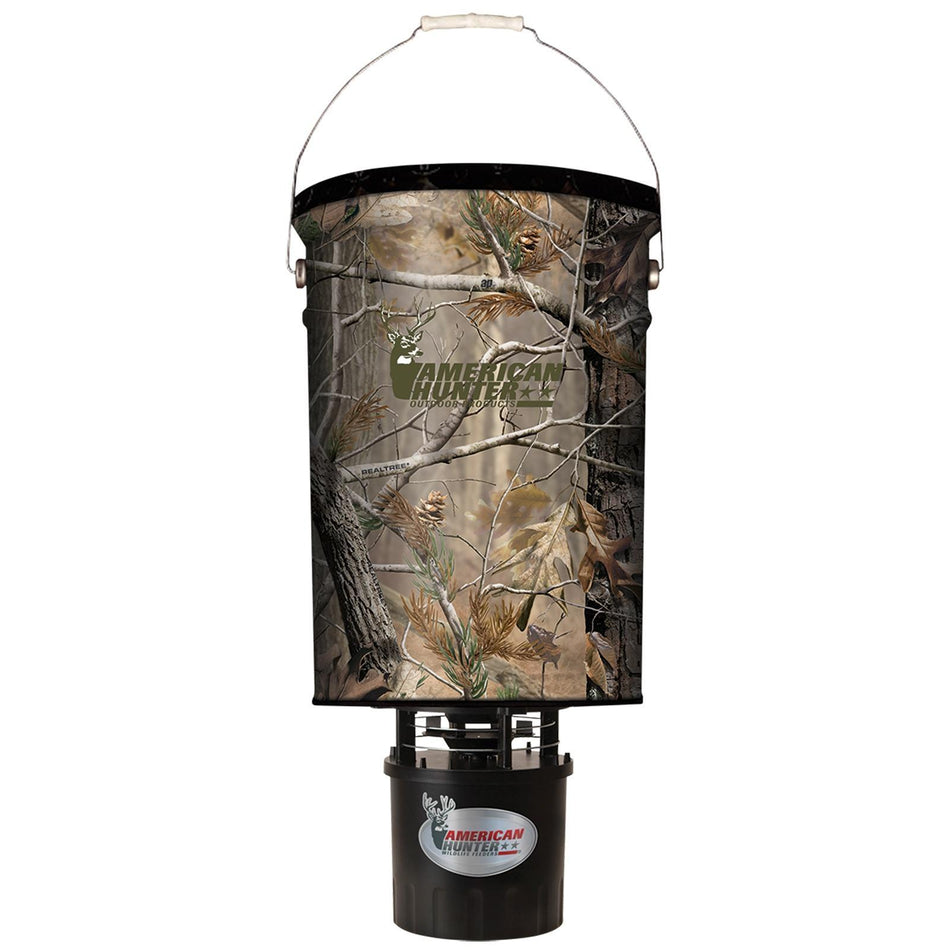 GSM 50-Pound Camo Hanging Feeder with E-Kit Included