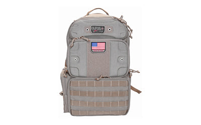 GPS Tactical Range Bag, Tall, Tan, 1000D Teflon-Coated Material, Self-Tracking Zippers GPS-T1913BPT