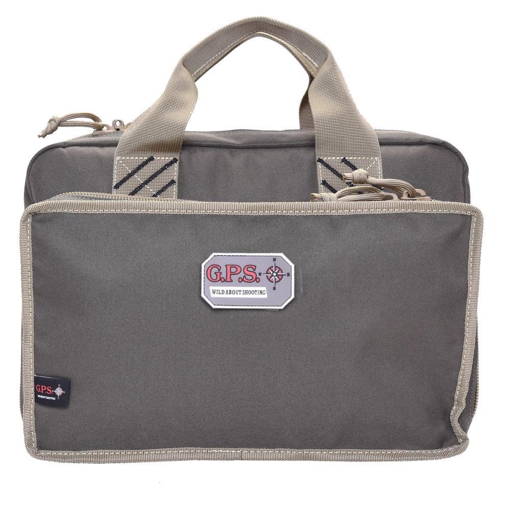 GPS 4-Pistol Range Bag with Magazine Storage Dump Cups and Visual ID System