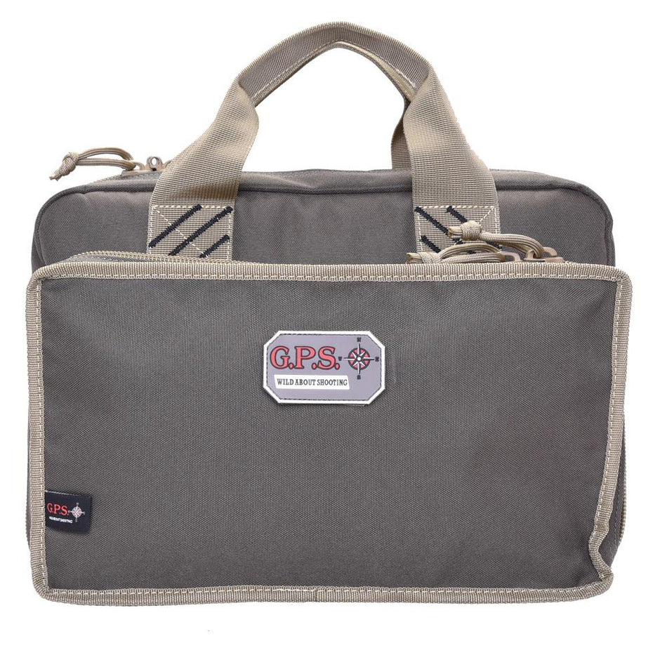 GPS 4-Pistol Range Bag with Magazine Storage Dump Cups and Visual ID System