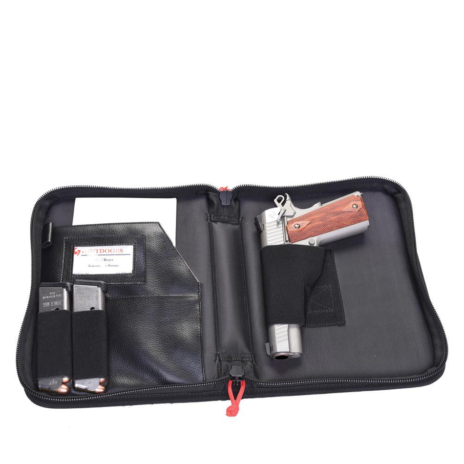 G-Outdoors GPS Small Concealed Day Planner w/ Handgun Storage Black