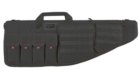 G-Outdoors 30 Inch Black Tactical AR Rifle Case with External Handgun Storage