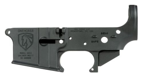 ONE HORSE AR15 STRIPPED LOWER RECEIVER ALUMINUM BLACK