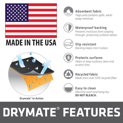 Drymate 16"x20" Pistol Cleaning Pad Charcoal Color