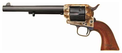 CIMARRON 7TH CAVALRY 45LC FS 7.5" CC/BLUED WALNUT