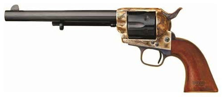 CIMARRON 7TH CAVALRY 45LC FS 7.5" CC/BLUED WALNUT