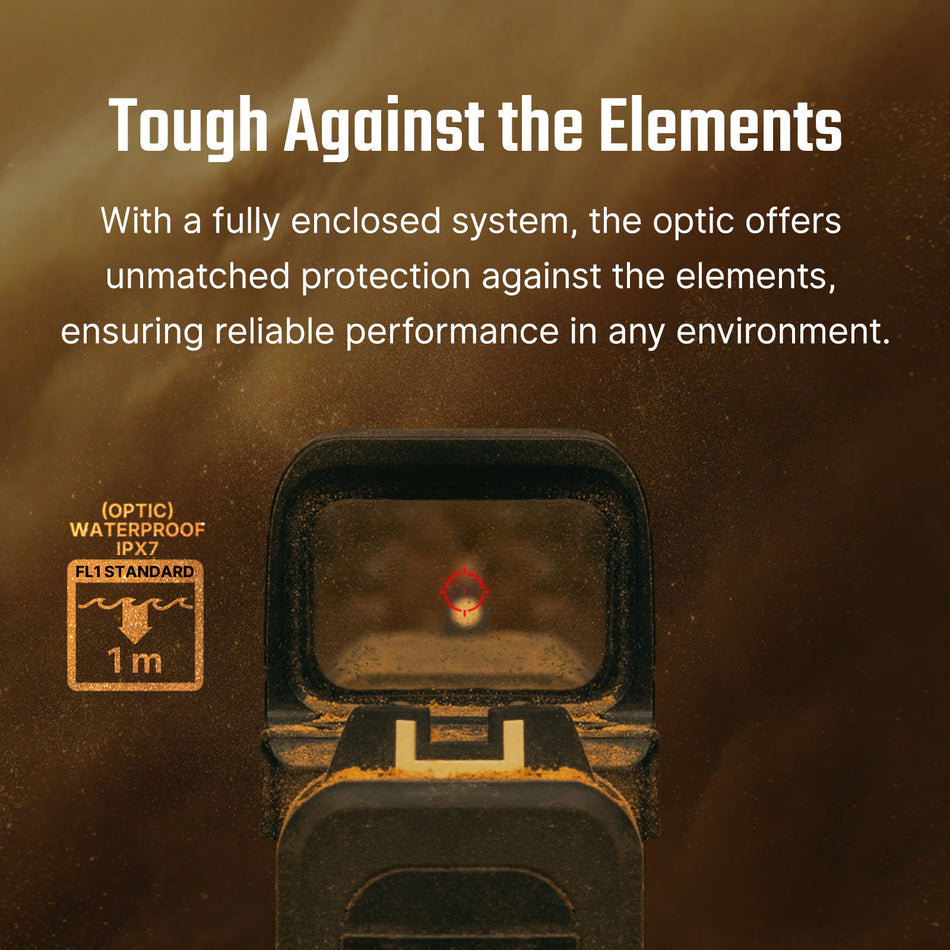 Osight SE Compact Red Dot Sight 1x 2 MOA and 32 MOA Circle Reticle RMSc Mount