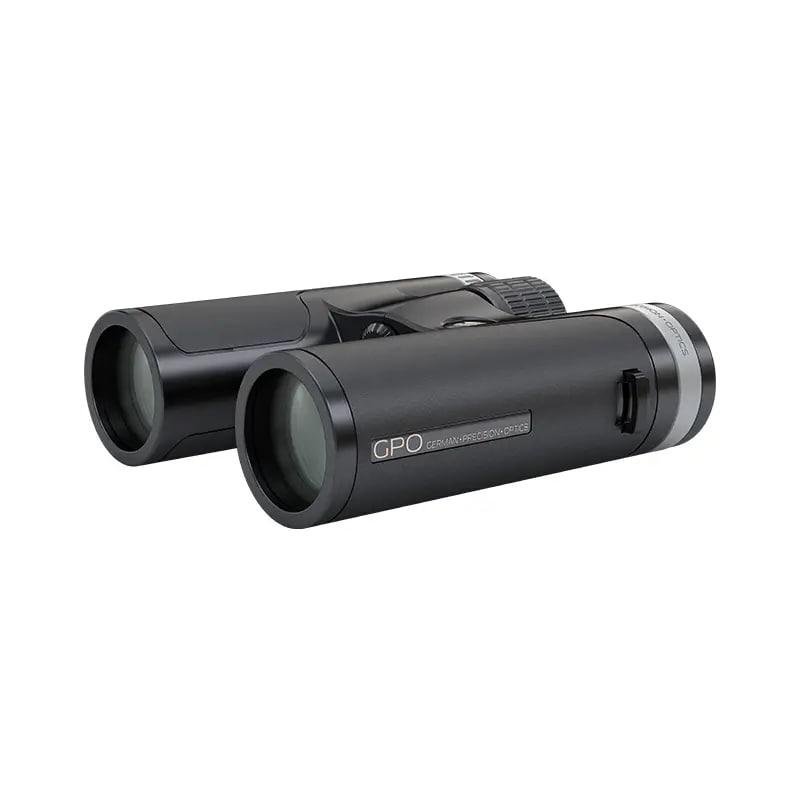 GPO Passion SD 10x34mm Binoculars SD Glass Magnesium Frame Rubber Armor Black Silver