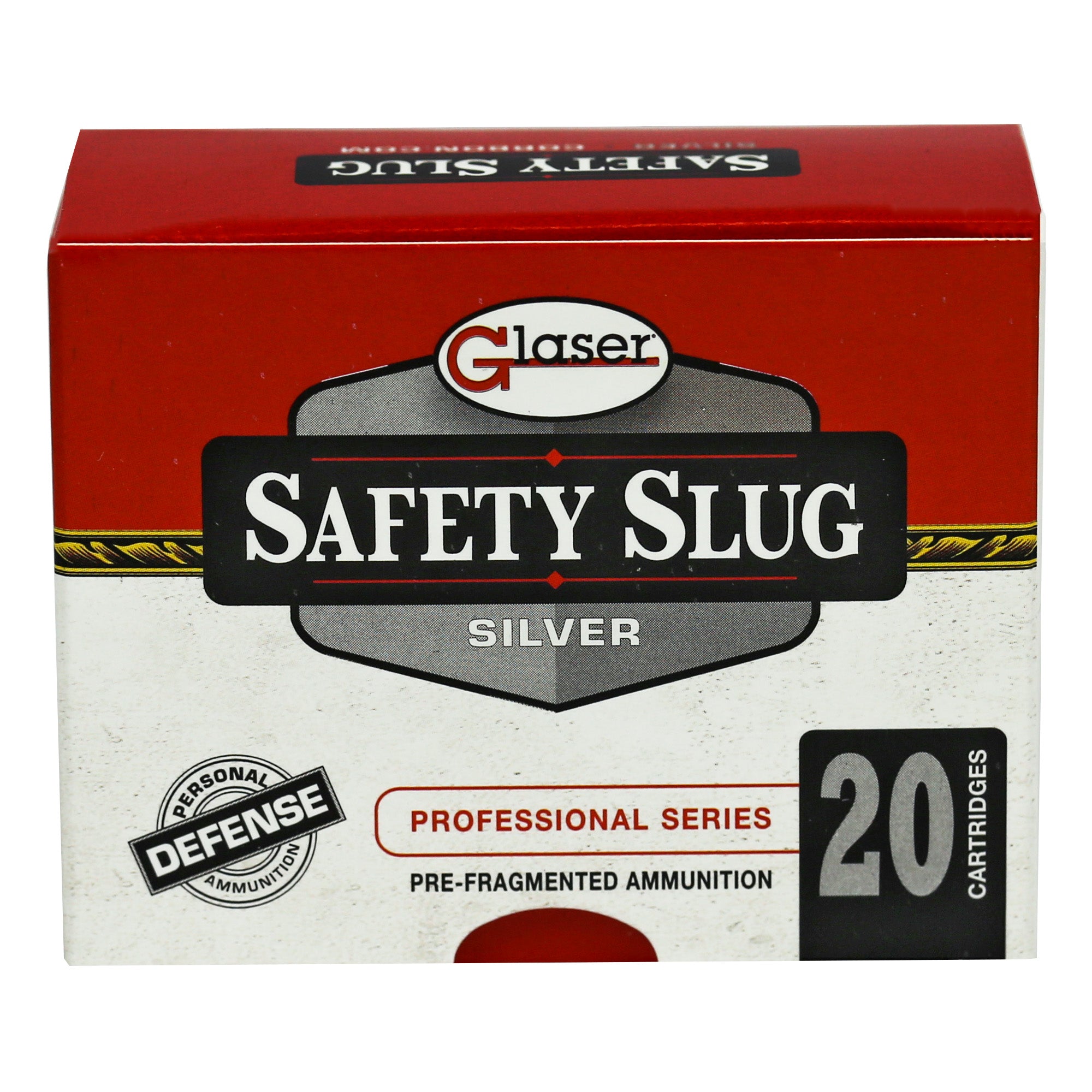 Glaser Silver .380 ACP/Auto 70 grain Pre-Fragmented ammunition