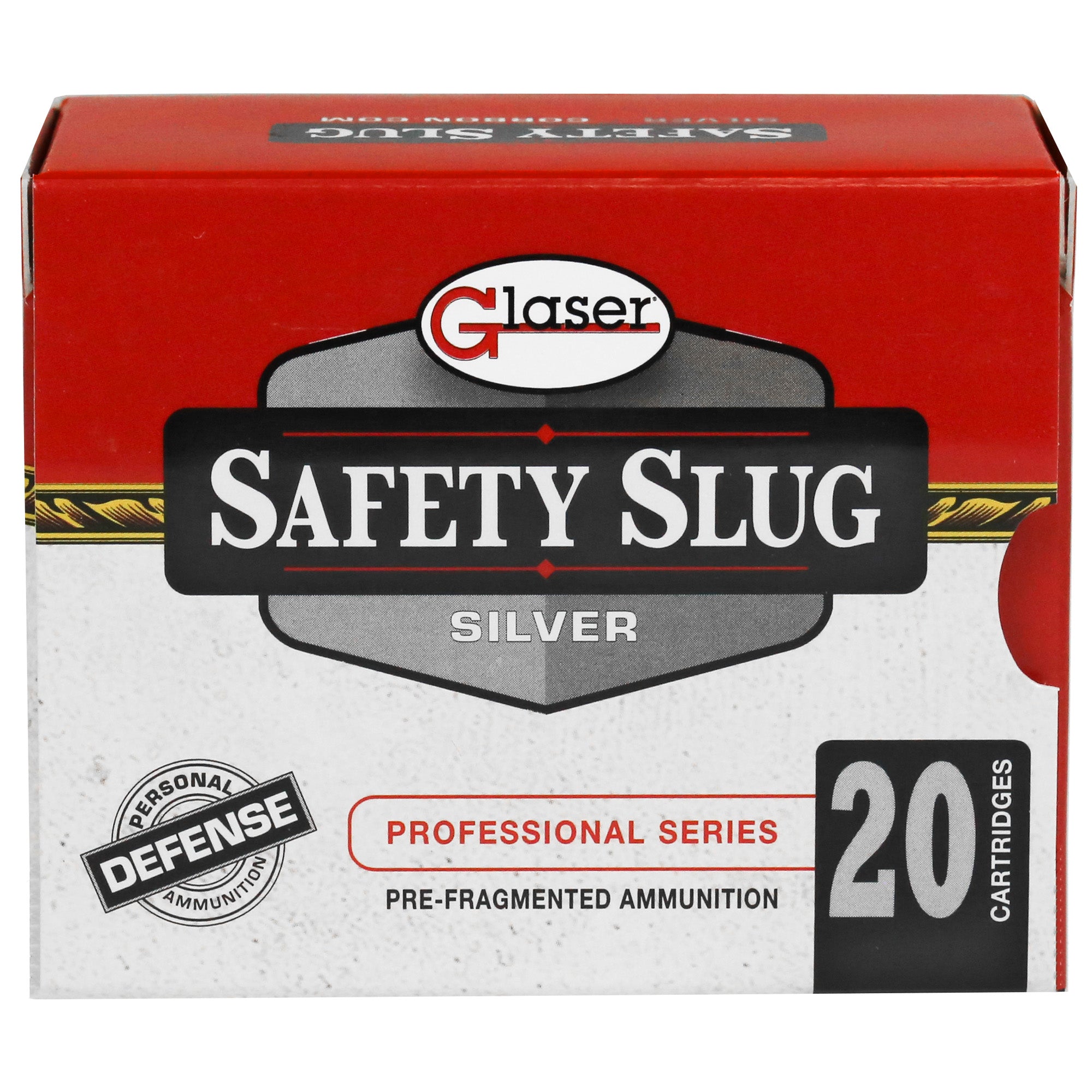 Glaser Silver +P .38 Special 80 grain Pre-Fragmented ammunition