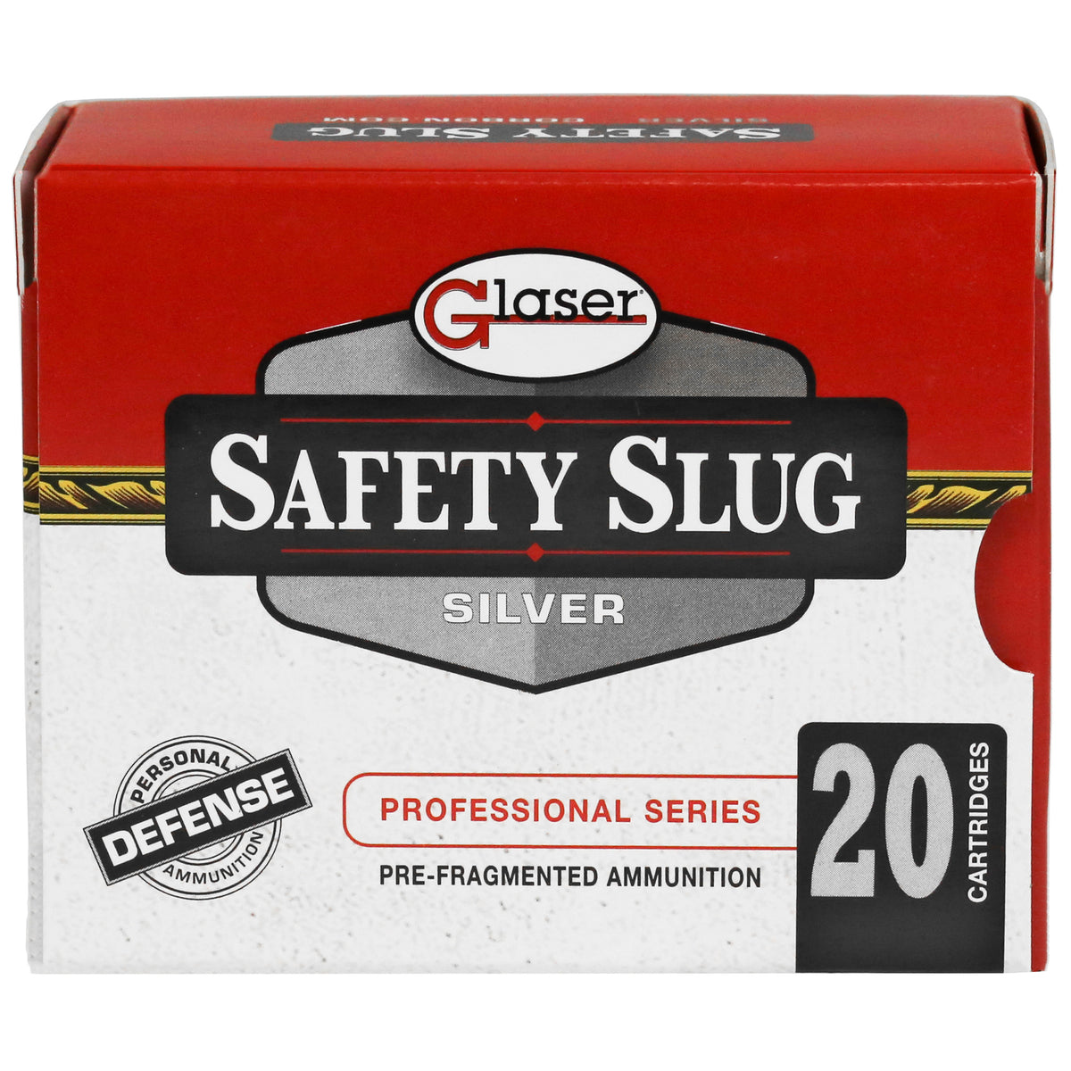 Glaser Silver .40 S&W 115 grain Pre-Fragmented ammunition