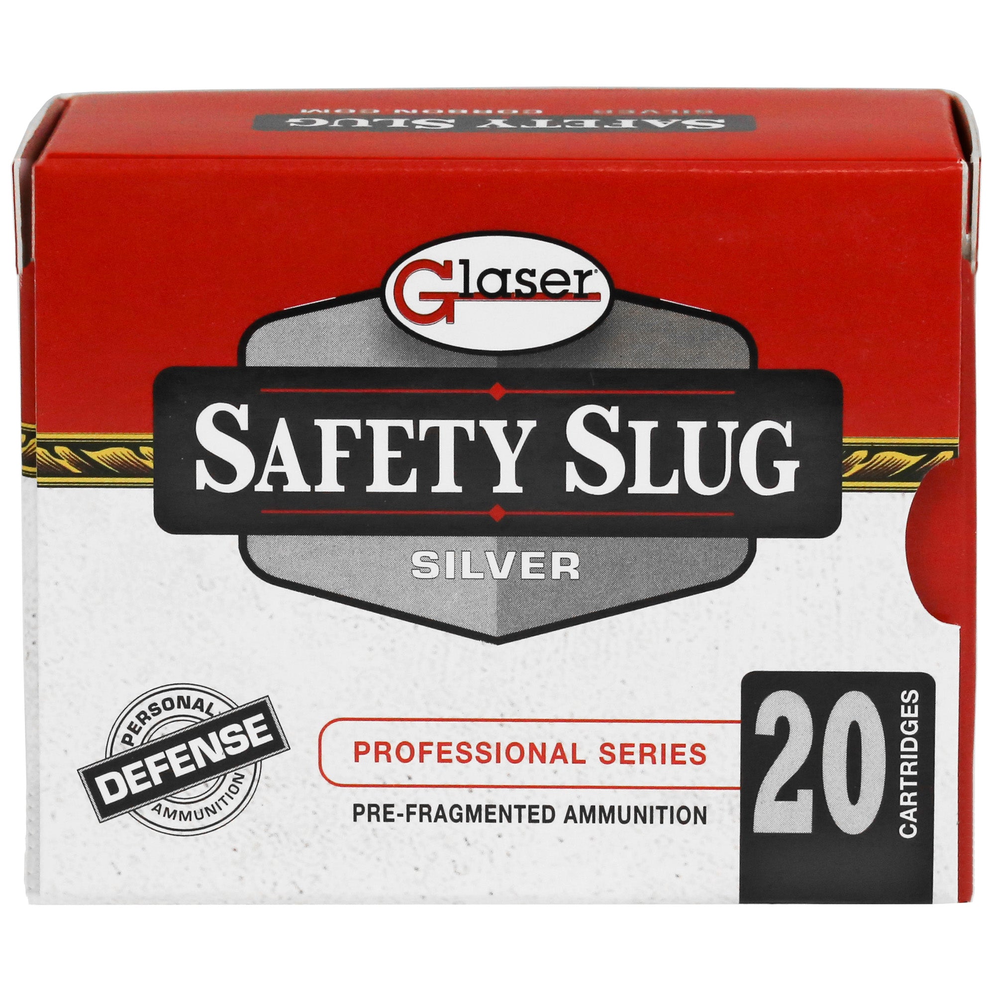 Glaser Silver .40 S&W 115 grain Pre-Fragmented ammunition