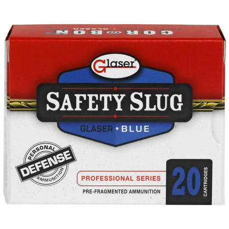 Glaser Blue +P .45 ACP/Auto 145 grain Pre-Fragmented ammunition