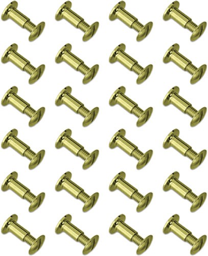 GrovTec Chicago Screws Brass 24-Pack Hardware