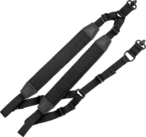GrovTec MOLLE Integrated Backpack Sling with Sewn-In Push Button Swivels Black