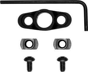 GrovTec Flanged Push Button Swivel M-LOK Full Rotation Black