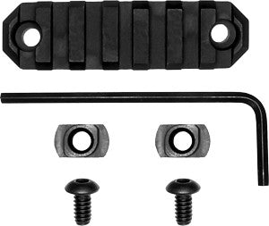 GrovTec M-LOK Picatinny Rail Section 7 Slot 3" Black Aluminum
