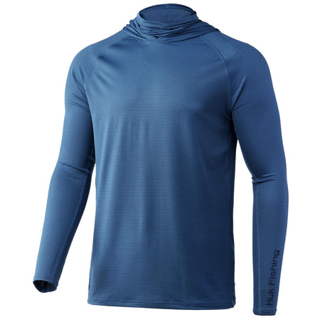 Huk A1A 4-Way Stretch Performance Hoodie Titanium Blue S