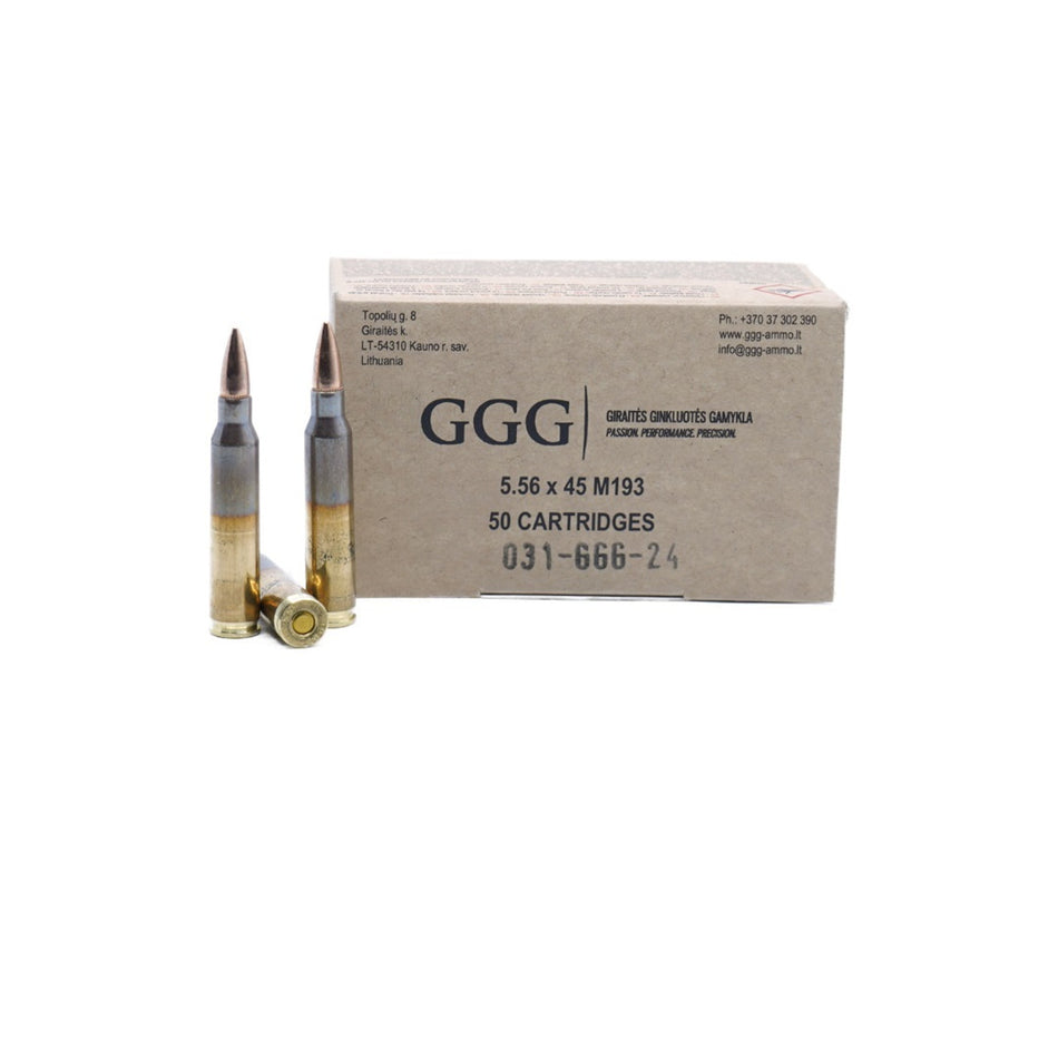 GGG 5.56x45 M193 55 Grain Full Metal Jacket(FMJ)