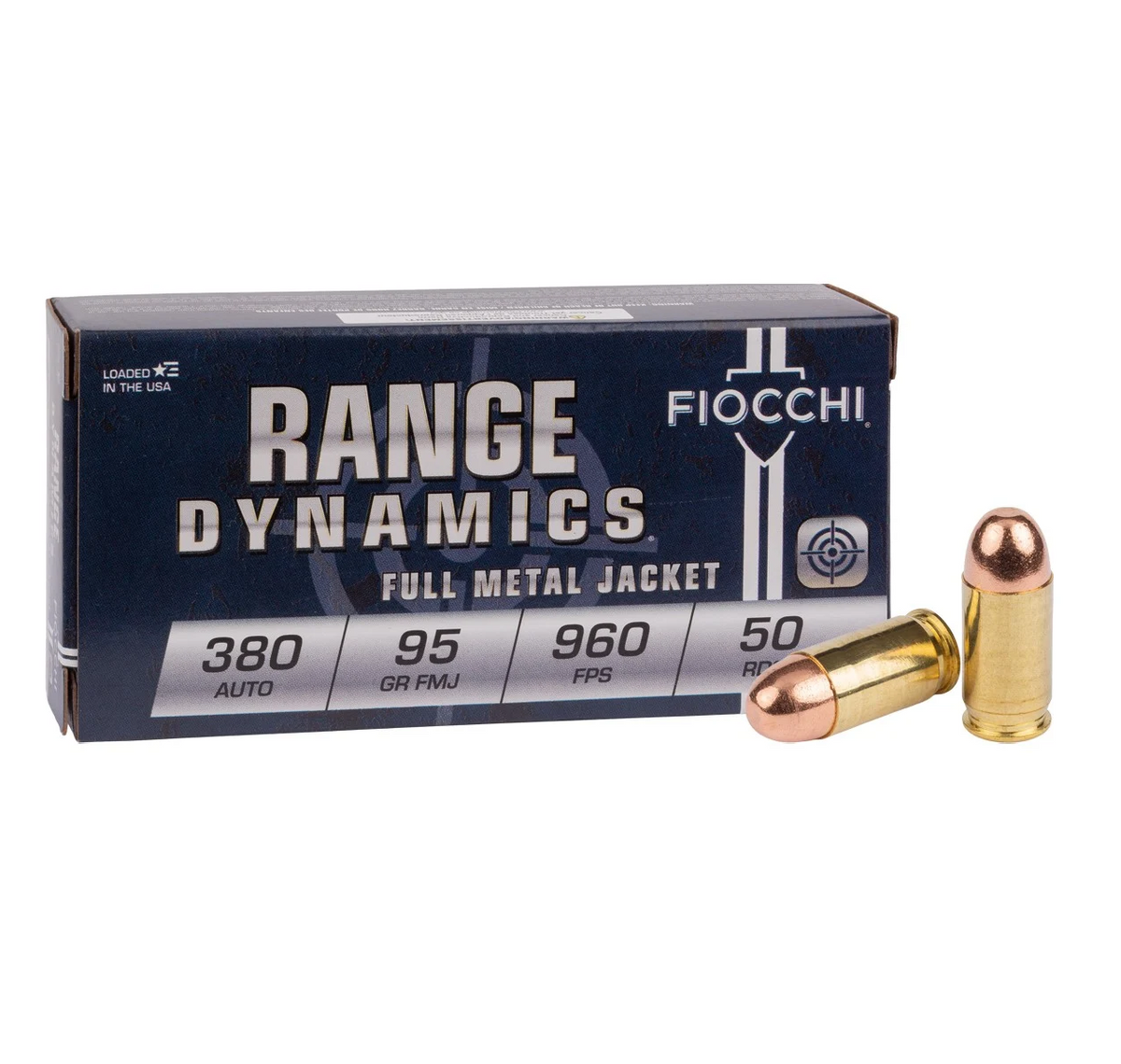 Fiocchi 380 Auto 95 Grain Full Metal Jacket(FMJ)
