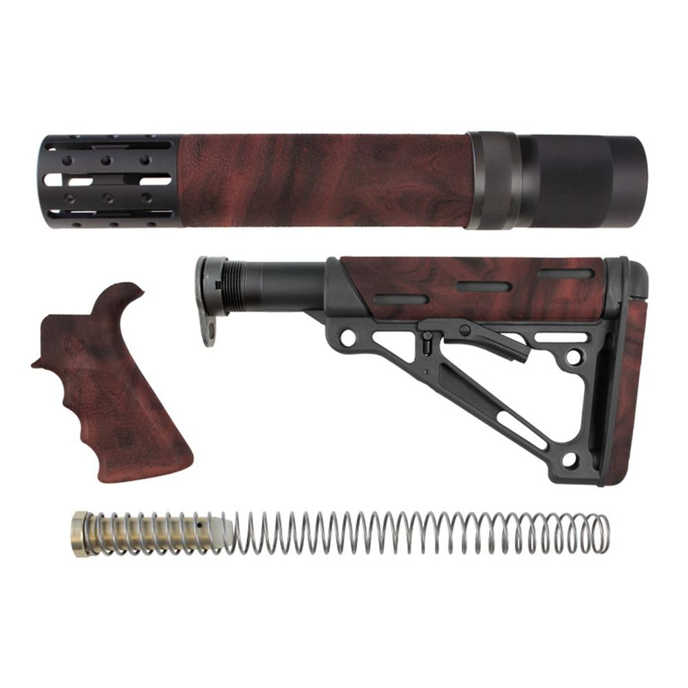 Hogue AR-15/M-16 Red Lava OverMolded Beavertail Grip and Stock Kit