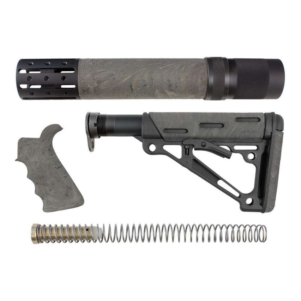Hogue AR-15/M16 Beavertail Grip Rifle Forend Buttstock Ghillie Green OverMolded