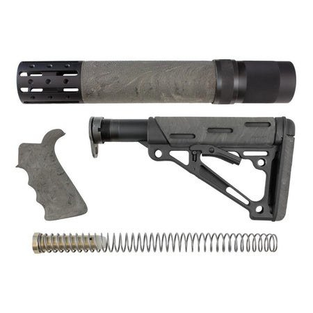 Hogue AR-15/M16 Beavertail Grip Rifle Forend Buttstock Ghillie Green OverMolded