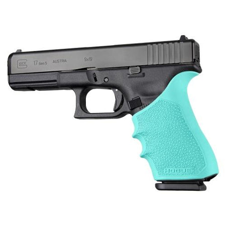 Hogue HandAll Beavertail Cobblestone Grip Sleeve Glock 17 Gen 1/2/5 Aqua