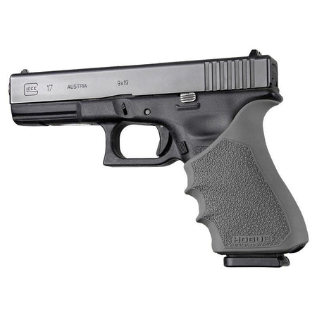 Hogue HandAll Beavertail Glock 17 Gen 3-4 Grip Sleeve Slate Grey Rubber
