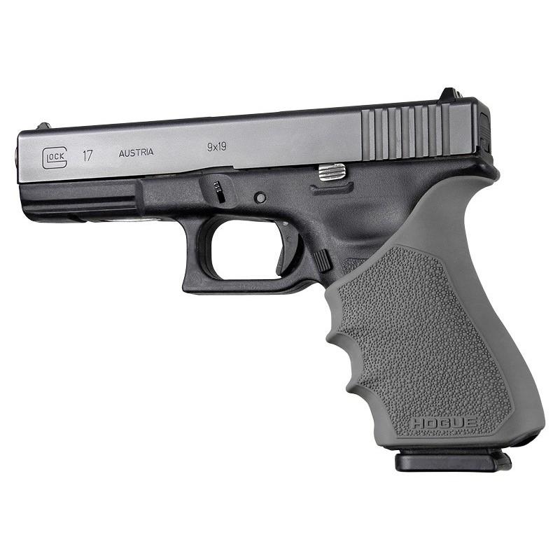 Hogue HandAll Beavertail Glock 17 Gen 3-4 Grip Sleeve Slate Grey Rubber