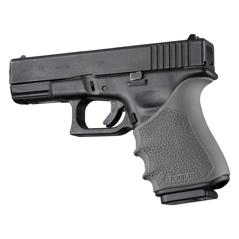 Hogue Slate Grey Beavertail HandAll Grip Sleeve for Glock 19 Gen 3/4