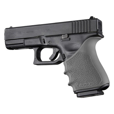 Hogue Slate Grey Beavertail HandAll Grip Sleeve for Glock 19 Gen 3/4