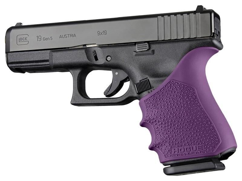 Hogue HandAll Beavertail Cobblestone Grip Sleeve Glock 19 23 32 38 Gen 1-2-5 Purple
