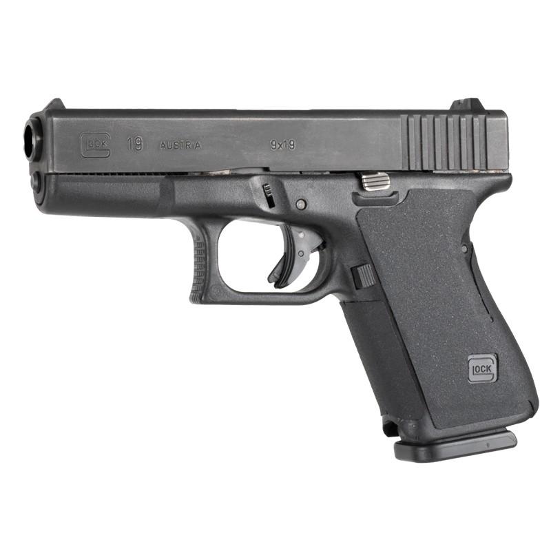 Glock Gen 1-2 Hogue Wrapter Rubber Adhesive Grip - Black, Fits Models 19 23 32