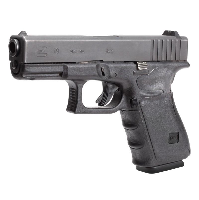 Glock Gen 3 Hogue Wrapter Rubber Adhesive Grip - Black, Fits Models 19 23 32 38