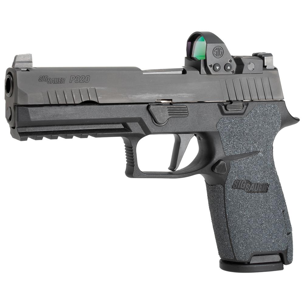 Sig Sauer P320 Full Size Hogue Wrapter Grit Adhesive Grip - Black, Medium Module