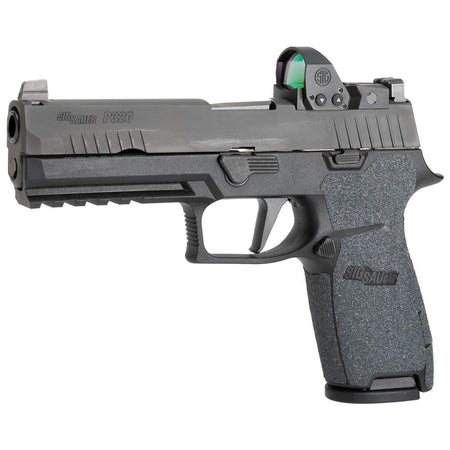 Sig Sauer P320 Full Size Hogue Wrapter Grit Adhesive Grip - Black, Medium Module