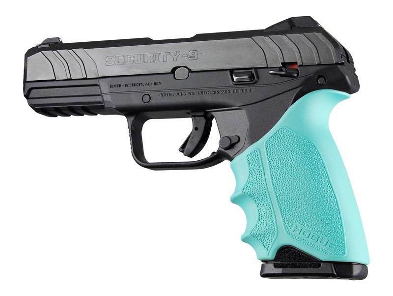 Hogue HandAll Beavertail Cobblestone Grip Sleeve Ruger Security 9 Aqua