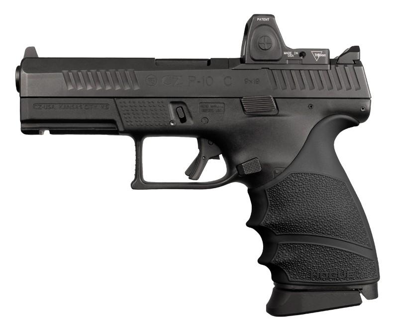 Hogue HandAll Beavertail CZ P-10 Compact 9mm Grip Sleeve Black