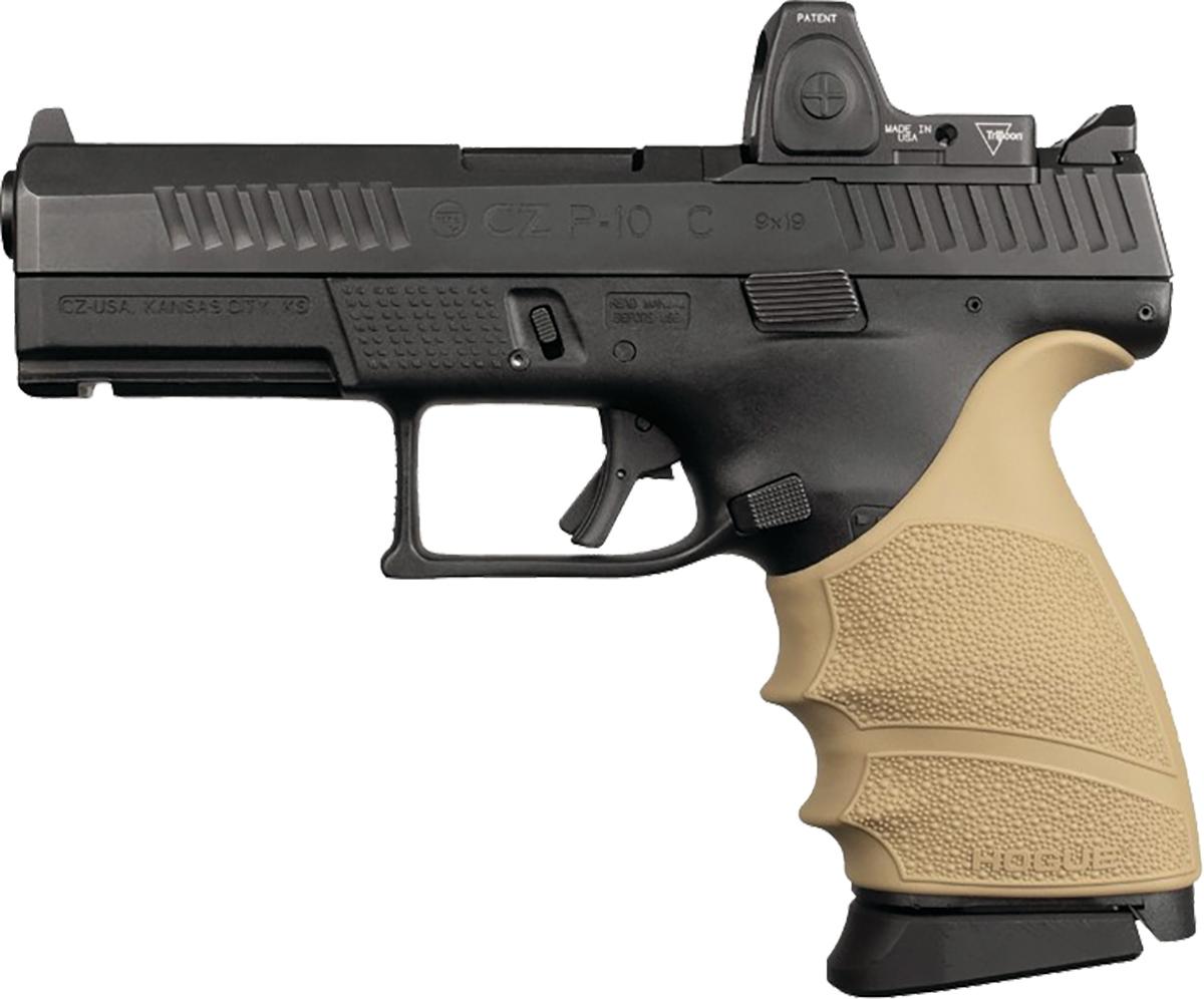 Hogue HandAll Beavertail Cobblestone Grip Sleeve CZ P-10C 9mm Flat Dark Earth