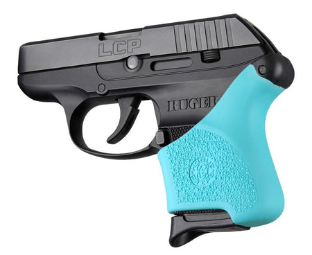 Hogue HandAll Hybrid Grip Cover for Ruger LCP Aqua