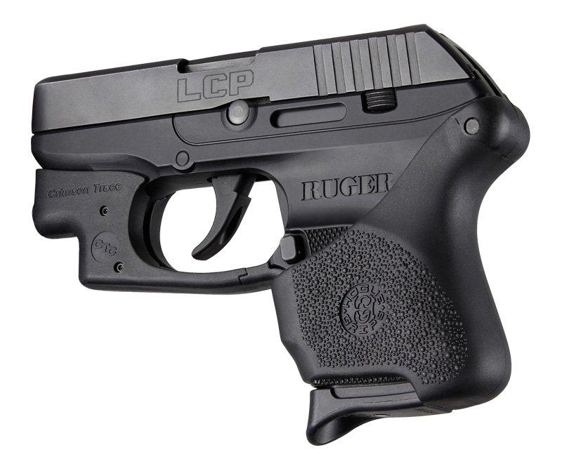 Hogue Grips Handall Hybrid Grip Sleeve Ruger LCP Crimson Trace Button
